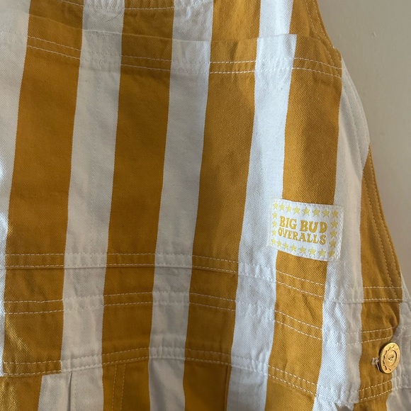 Striped Yellow and White Kids One Piece - Picture 2 of 5